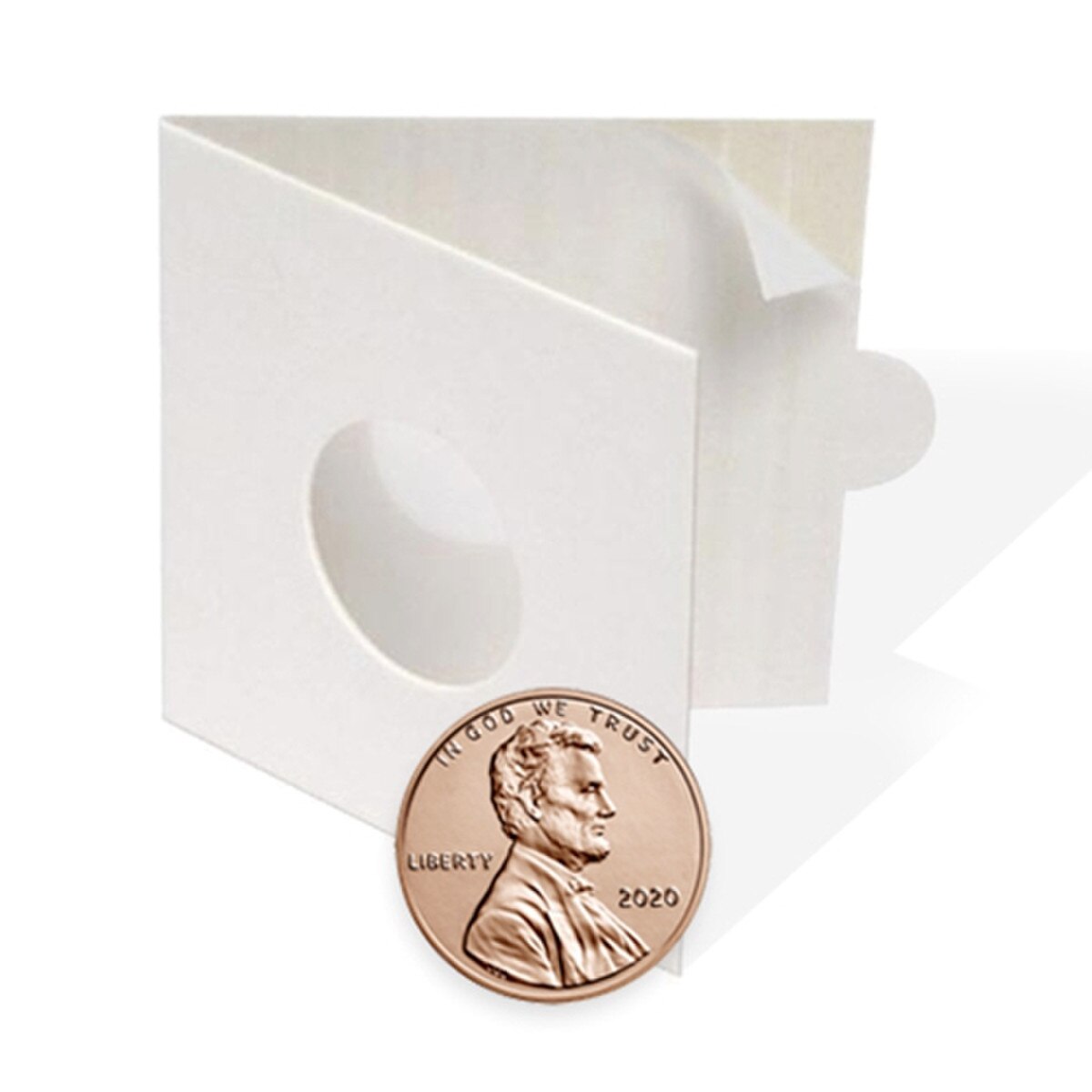 Self-Adhesive Coin Flips - 100 Per